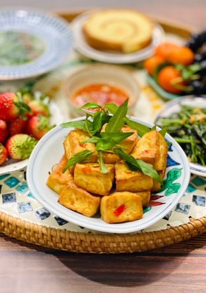 Hình của món Đậu Hũ Chiên Muối Ớt.
