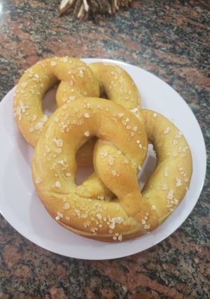 Una foto de Pretzels alemanes (Laugenbrezeln)