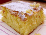 Torta húmeda de manzanas y peras
