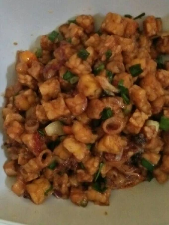 Cara Simple Membikin Resep  Tumis tempe cumi asin yang Lezat, Enak Banget