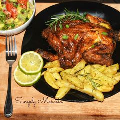 A picture of Baked lemon chicken.