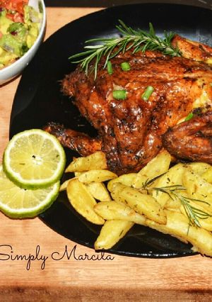 A picture of Baked lemon chicken.