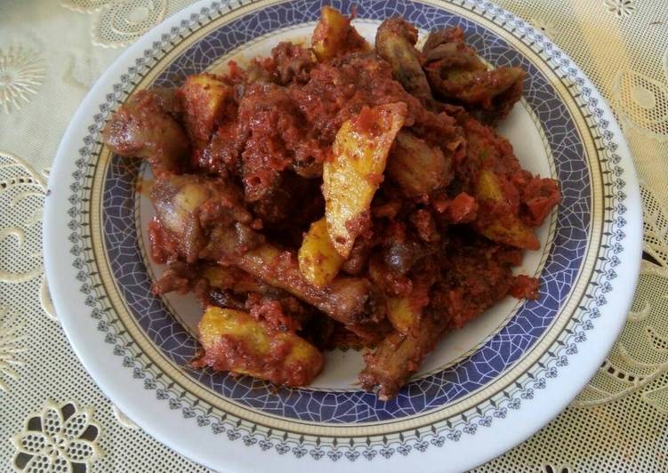 Cara mengolah Ampela &amp; Kentang Balado yang Sempurna