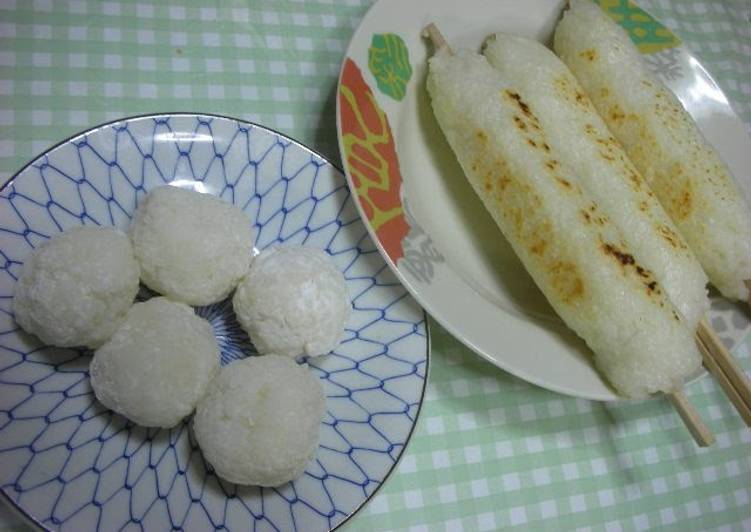 Handmade Kiritanpo and Damako Traditional Rice Dumplings from Akita Prefecture