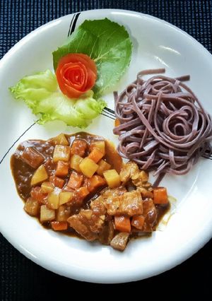 รูปของ Black Rice Pasta Curry sauce