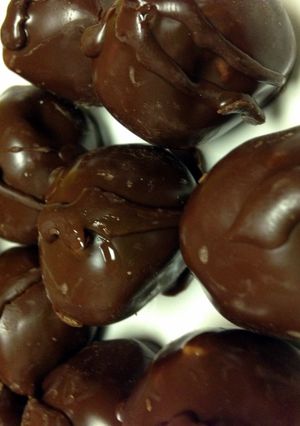 A picture of Buckeyes Peanut Butter Balls.