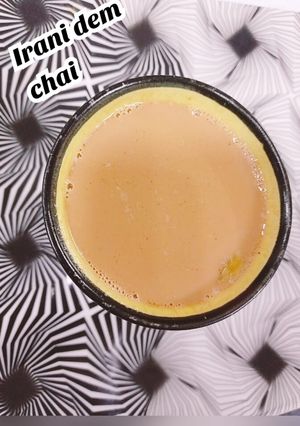 A picture of Irani dum chai.