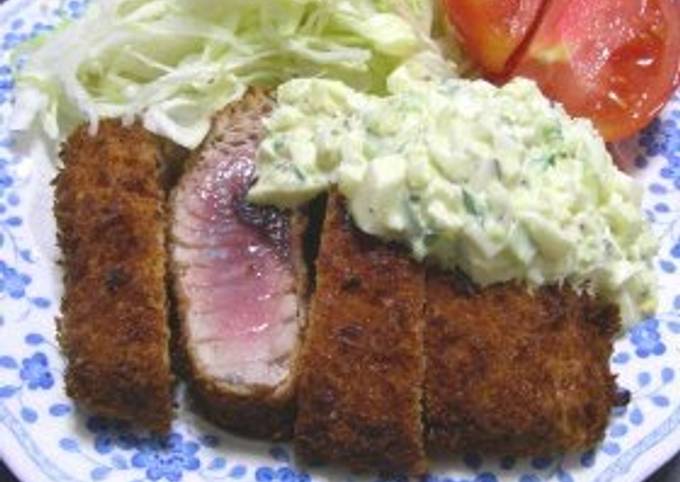 Fried Skipjack Tuna with Tartar Sauce