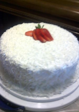 A picture of sunshine coconut cake.