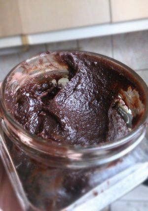 A picture of Homemade ''Nutella''.