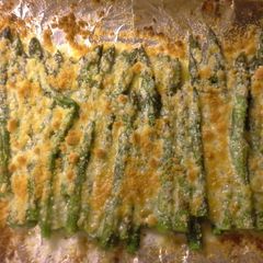 A picture of Broiled parmesan asparagus.