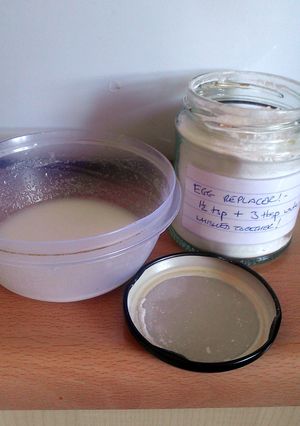 A picture of Vickys Best Egg Replacer Powder for Gluten-Free & Vegan Baking.