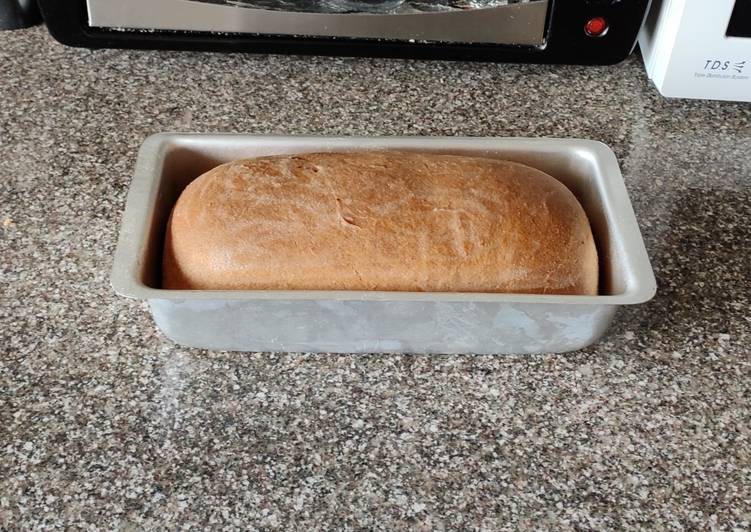 Whole Wheat Bread, Dough made in Bread Maker-Oven baked