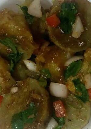 A picture of Sweet potato chaat.