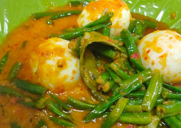 Resep Populer Balado telur &amp;amp; kacang santan Nikmat Lezat