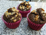 Muffins de chocolate y avena