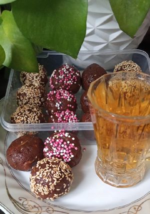 عکسی از دستور توپک خرما و ارده