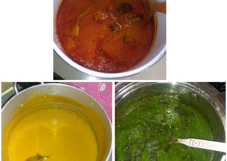 Recipe of Quick Buka stew, Gbegiri, and Ewedu