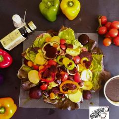 A picture of Steirische SaladA typical Austrian Steiermark,salad.