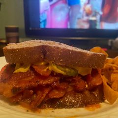A picture of The best dang BLT there is. 😂.
