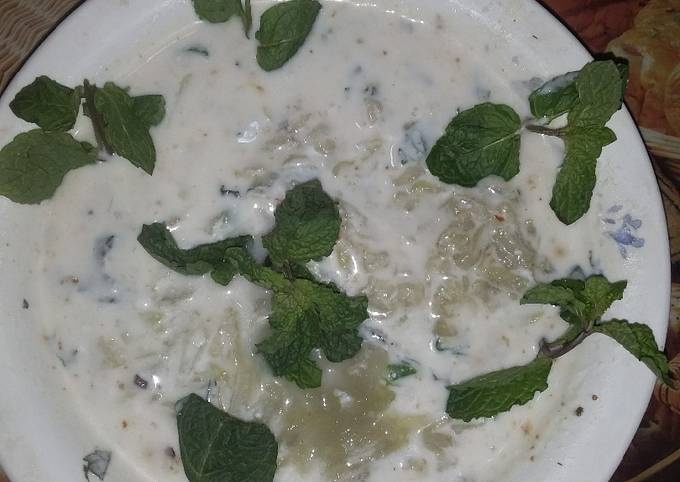 Recipe of Super Quick Homemade Lauki ka raita