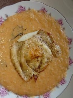 Tökfőzelék tojással recept fotója
