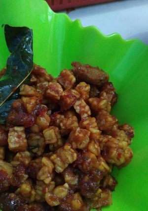 Foto resep Kering tempe pedas manis