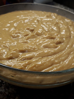 Una foto de Crema de banana y dulce de leche