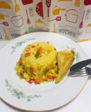 Arroz a la Jardinera con gallina!!