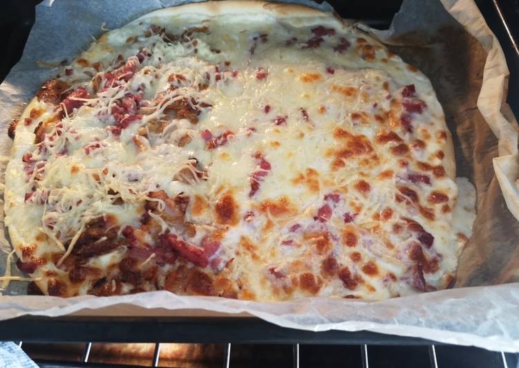 Recette: Pizza fromage 🍕 🧀