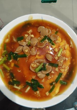 Foto resep Dadar tahu sutera siram saus tiram baso
