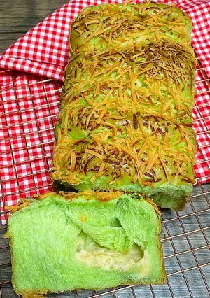 Foto resep Roti Sobek Pandan Isi Keju