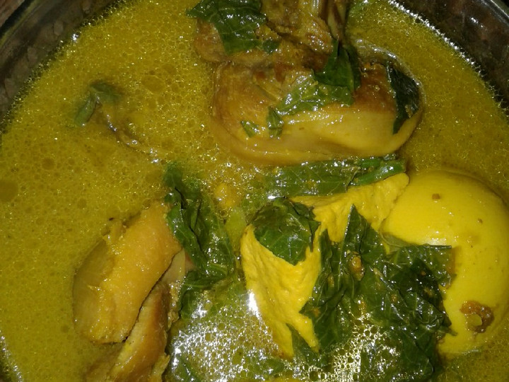 Bagaimana Membuat Gulai Ayam daun singkong dan tahu telur Anti Gagal