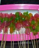 Sate kolang kaling warna warni