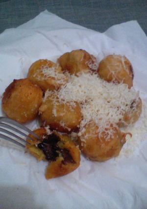 Foto resep Tape (peuyeum) goreng isi coklat