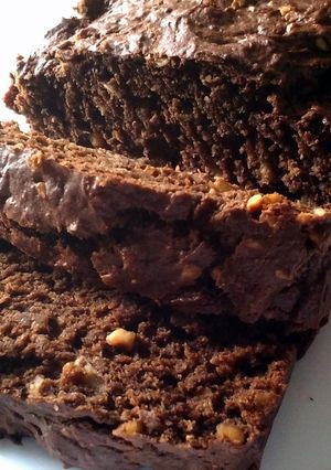 A picture of Chocolate Peanut Butter Banana Nut Bread.