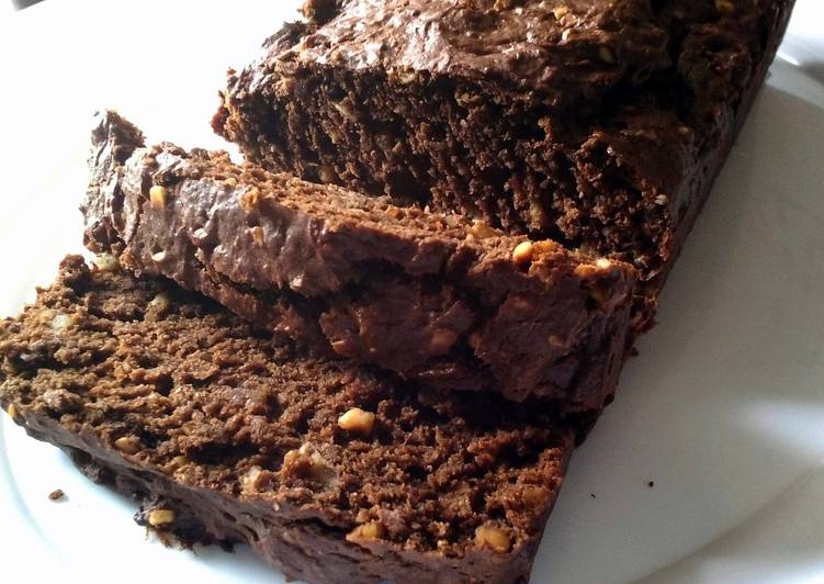 Chocolate Peanut Butter Banana Nut Bread