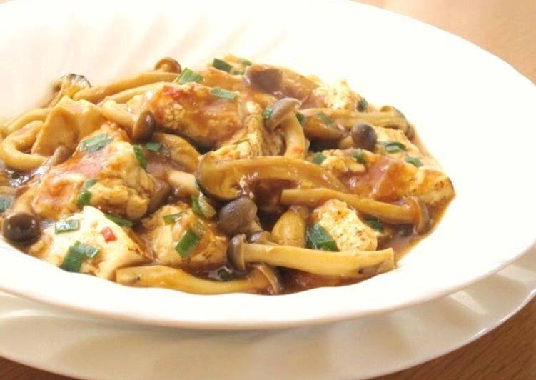 Steps to Make Award-winning Meat-free, Grilled Tofu and Mushroom Mapo Doufu