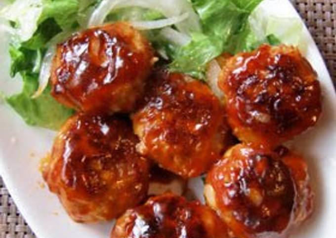 Recipe of Speedy Chicken & Pork Meatballs! Sweet and Sour Sauce