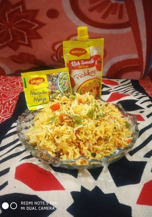 A picture of Masala Fried rice.