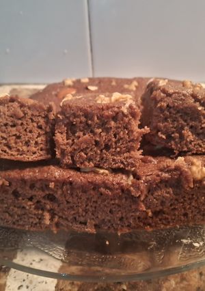 Una foto de Esponjosos de chocolate y nueces, almendras