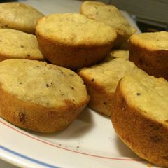 A picture of Fruity almond muffins.