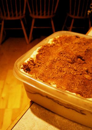 A picture of Easy Tofu Tiramisu.
