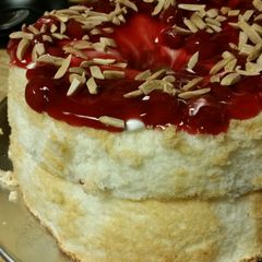 A picture of Cherry Almond Torte.