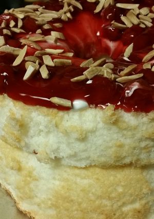 A picture of Cherry Almond Torte.