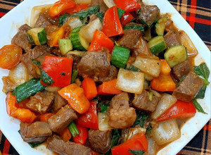 Hình của món Thịt bò lúc lắc.