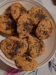 Una foto de Galletas Avena, plátano y chocolate
