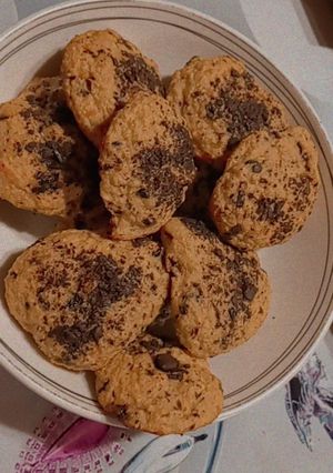 Una foto de Galletas Avena, plátano y chocolate