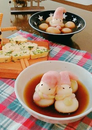 夢幻雪人湯圓 的食譜成品照片