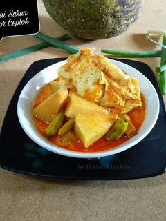 Foto resep Gulai Sukun Telor Ceplok